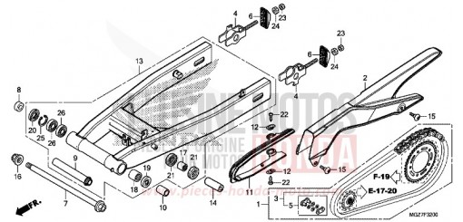 BRAS OSCILLANT CB500XAE de 2014